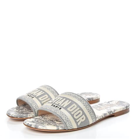 dior dway slide grey|christian dior slides women.